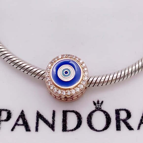 Pandora Evil Eye Double Sided Charm EG792016CZ Canada Excl. Eye of Protection - Picture 1 of 3